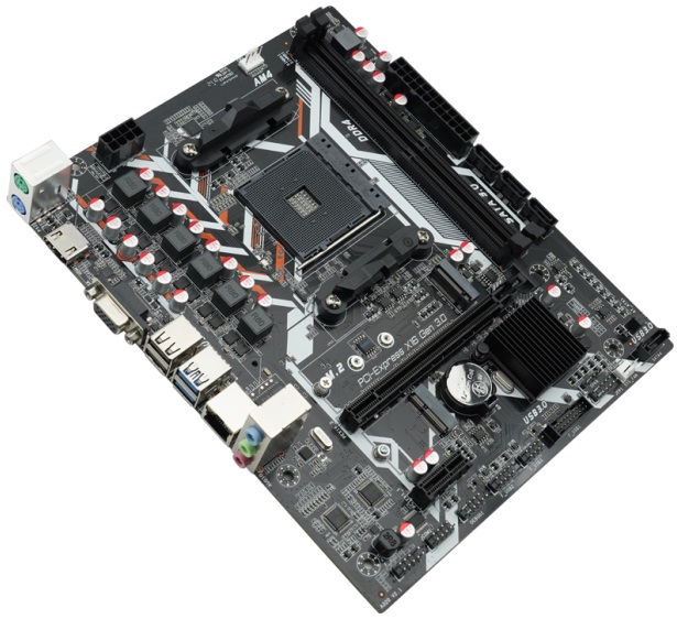 Материнская плата AFOX B450D4-MA5-V2 (AM4, mATX) RTL
