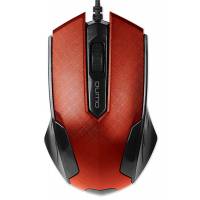 Мышь QUMO Office M14 (USB, optical, 1000dpi, 1.5m, black-red)