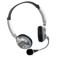 Наушники Defender Phoennix 928 (накладные закрытые, с микрофоном, регулятор, black-silver)