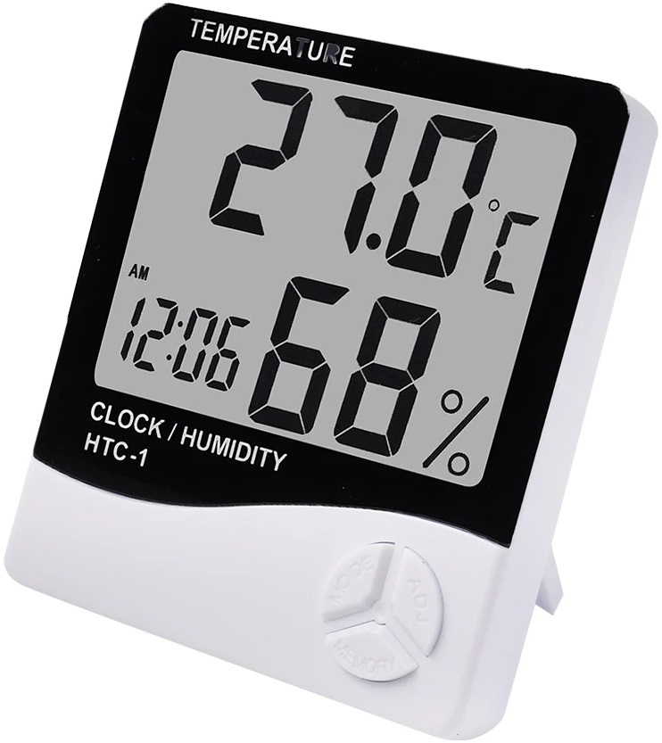 Датчик температуры и влажности HTC-2 (AAA (нет в комплекте), white)