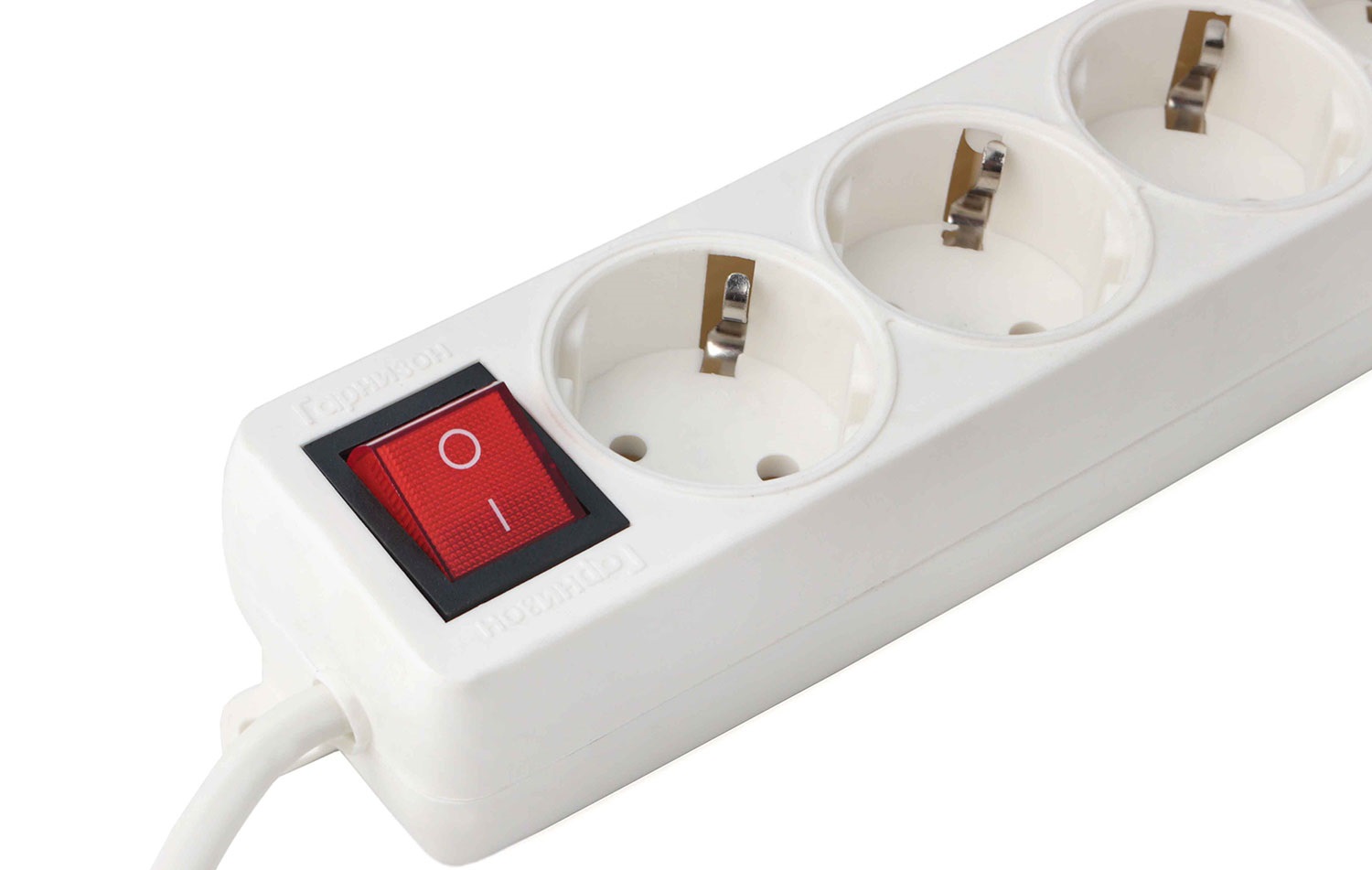 Сетевой удлинитель Гарнизон (EL-NB-G4-W-5, 4 розетки, 5 метров, 10A, white) OEM
