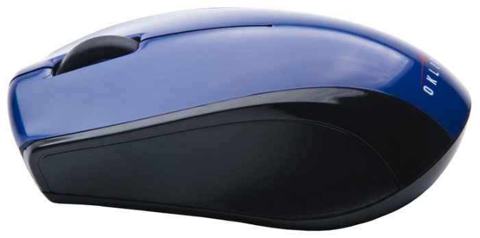 Мышь беспроводная Oklick 345MW (optical, 800dpi, 2*AAA, black-blue)