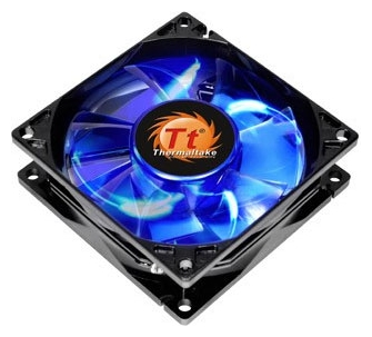 Вентилятор Thermaltake Longevity 8 (AF0053) (80x80х25mm, Hydro, 2000rpm, 26dBa, 3+4pin, blue LED) RTL