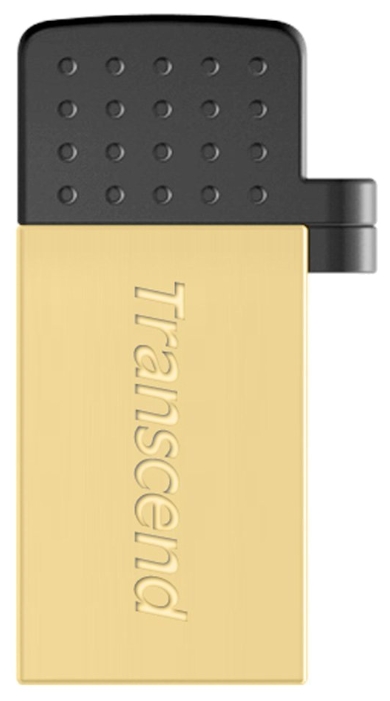 Флеш накопитель USB 2.0 32Gb Transcend JetFlash 380G (TS32GJF380G, OTG, gold)