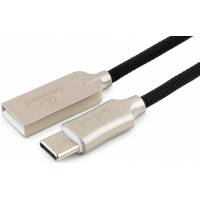 Кабель USB 2.0 Am - Type-C 0.5m (CC-P-USBC02Bk-0.5M, серия Platinum, нейлоновая оплётка, black) Cablexpert
