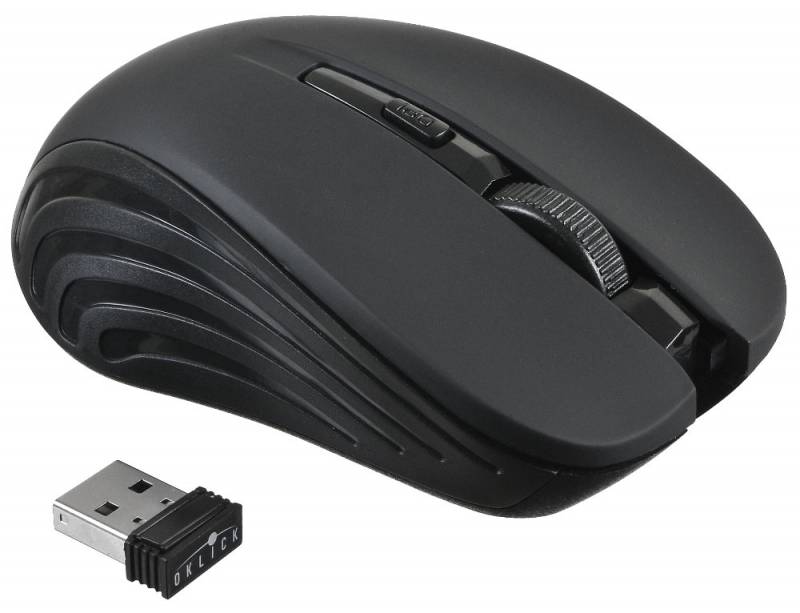 Мышь беспроводная Oklick 545MW (optical, 1600dpi, AA, black)