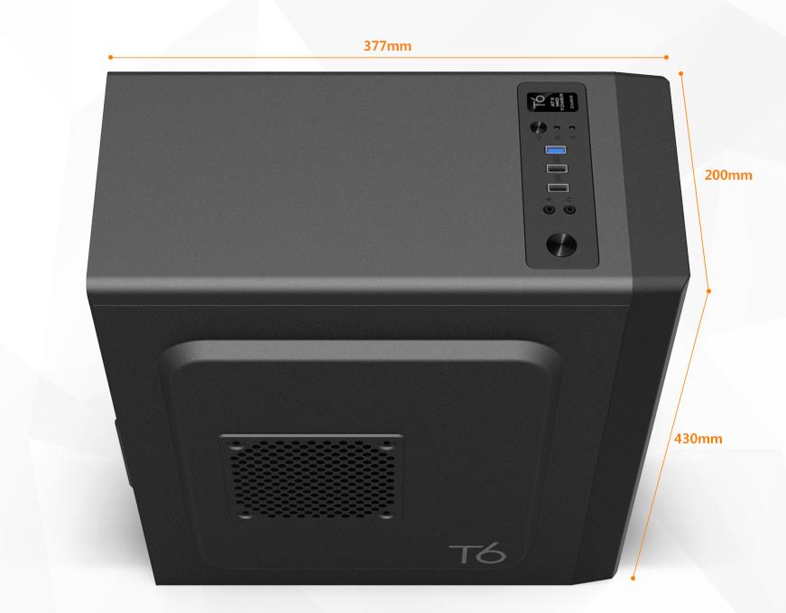 Корпус ZALMAN T6 (без БП, ATX, USB3.0, 1x Fan, black)