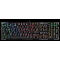 Клавиатура A4Tech Bloody B810R (USB, механическая, поддержка ПО Bloody KeyDominator (для создания макросов, профилей, полной настройки RGB подсветки), 8 клавиш WASD с оптическими переключателями, игровая, black)