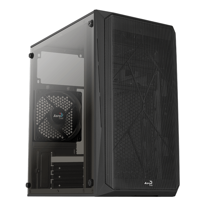 Корпус AeroCool CS-107-A-BK-V1 (без БП, mATX, USB3.0, black)