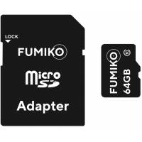Карта памяти SDXCmicro Card 64Gb FUMIKO (FSD-14, Class 10, 30MB/s, адаптер SD)