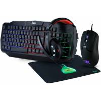 Набор клавиатура + мышь + коврик + наушники Smartbuy Rush Venom (SBC-775G-K, black)