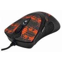 Мышь A4Tech F7 (USB, optical, 3000dpi, игровая, black-red)