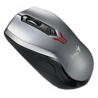 Мышь беспроводная Genius Traveler D6600 (optical, 1200dpi, AA/AAA, 2 передатчика, USB OTG кабель, silver-black)