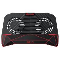 Держатель для смартфона с функцией внешнего аккумулятора Qumo MGame Dual Cool and Charge (до 95mm шириной, 2600mAh, 2x40mm Fan, подсветка, black)