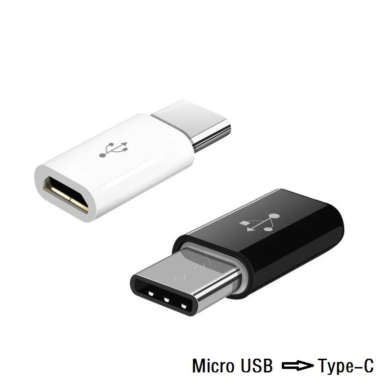 Переходник microUSB (f) - USB Type-C (m) (black)