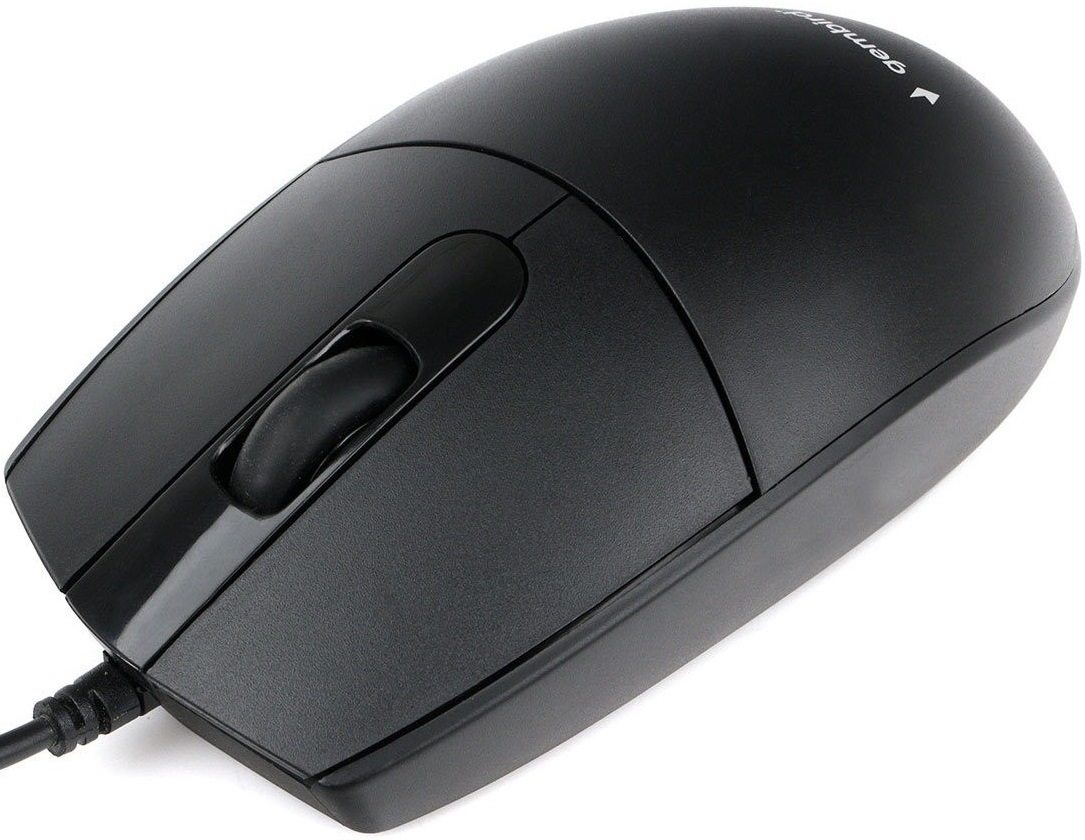Мышь Gembird MOP-420 (USB, optical, 1000dpi, 1.8m, black)