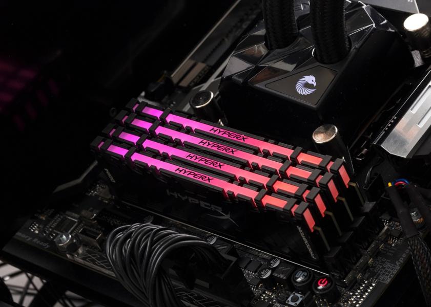 Память DDR4 8Gb PC24000, 2933MHz, Kingston (HX429C15PB3A/8, HyperX Predator, RGB LED)