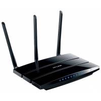 Роутер TP-LINK TL-WDR4300 (750Mbps, 2.4/5GHz, 4 ports, 1000Mbps, 3 съёмные антенны 3dBi, 2*USB, USB Printer/FTP Server, black)