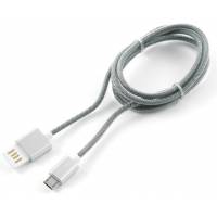 Кабель USB 2.0 Am - micro USB 1.0m (CCB-mUSBs1m, мультиразъём, армированная оплетка, блистер, grey-silver) Cablexpert