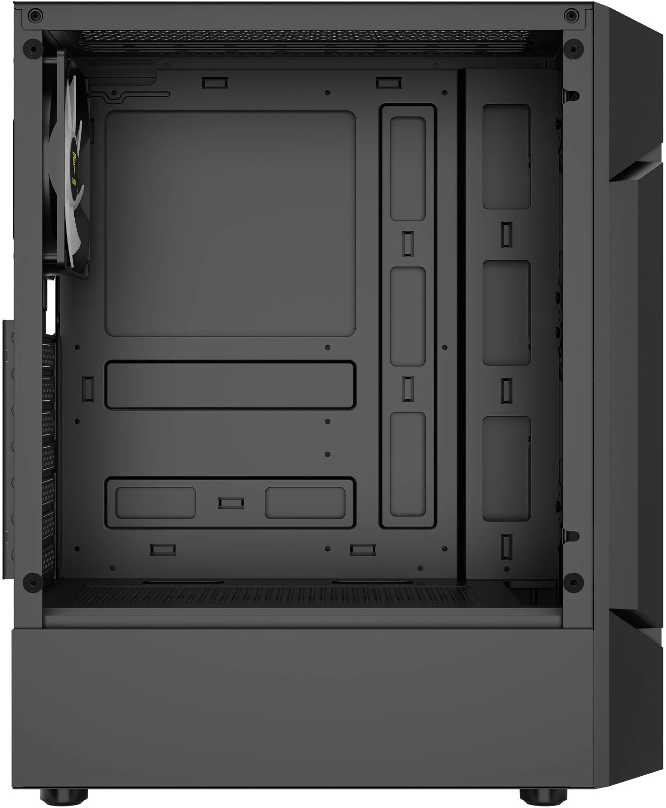 Корпус GAMDIAS AURA GC7 ARGB (без БП, ATX, USB3.0, 3x ARGB Fan, black)