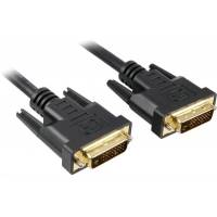 Кабель DVIm-DVIm 1.8м (dual link, black) BaseLevel