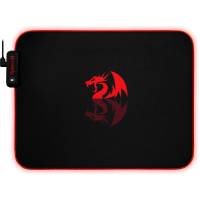 Коврик для мыши Redragon (PLUTO, тканевый на резиновой основе, игровой, RGB подсветка, black-red, 330x260x3mm)
