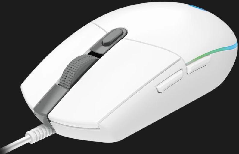 Мышь Logitech G102 (910-005809) (USB, optical, 8000dpi, игровая, RGB подсветка, программируемая, white)