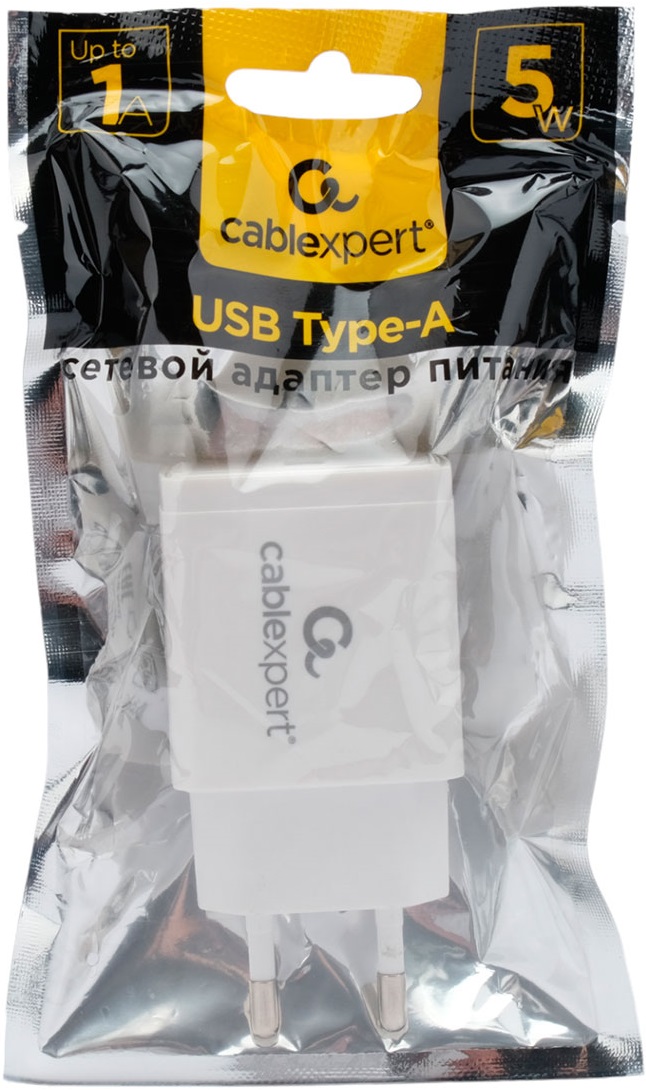 Адаптер питания Cablexpert MP3A-PC-56 (100-240V - USB, 5V-1А, 5W, white)