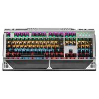 Клавиатура Oklick 980G HUMMER (USB, механическая, регулируемая подсветка, игровая, мультимедийная, металлическая, black)