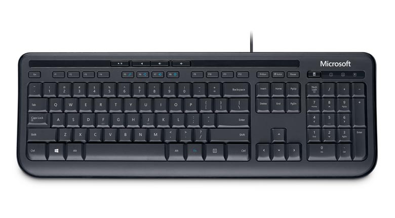Клавиатура Microsoft Wired 600 (ANB-00018, USB, мультимедийная, black)