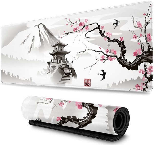 Коврик для мыши (Sakura, тканевый на резиновой основе, 700x300x2mm)