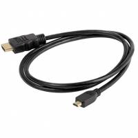 Кабель HDMI (m) - MicroHDMI (m) 1.8m (ver.1.4+3D, с позолоченными контактами, black) Vcom