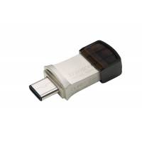 Флеш накопитель USB 3.1 16Gb Transcend JetFlash 890S (TS16GJF890S, 130Mb/s, USB 3.1 + USB Type-C, silver)