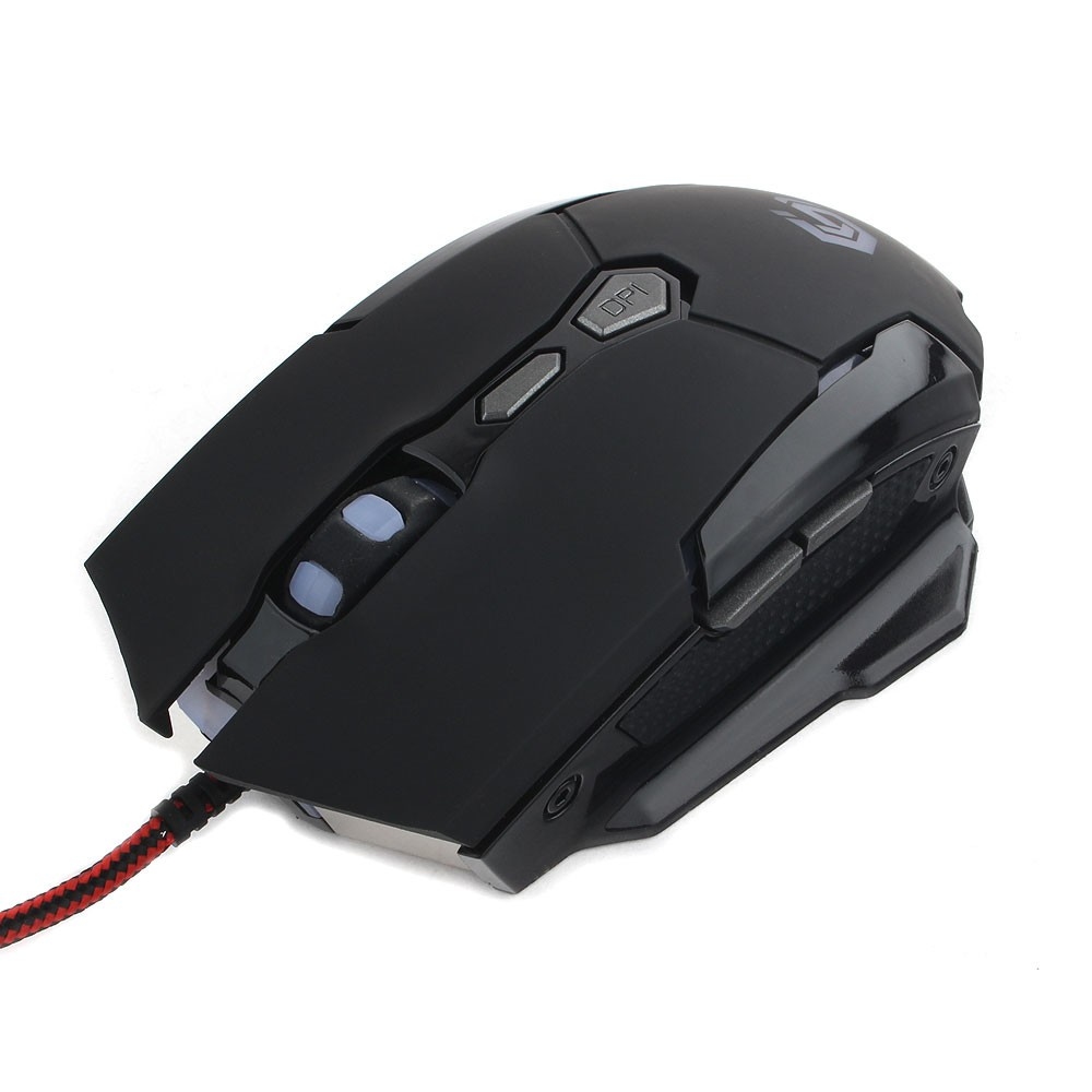 Мышь Gembird MG-600 (USB, optical, 3200dpi, игровая, подсветка, 1.8m, black)