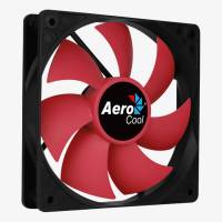 Вентилятор AeroCool Force 12 PWM (120x120x25mm, Sleeve, 500-1500rpm, 18-28dBa, 4pin, PWM, black-red) RTL
