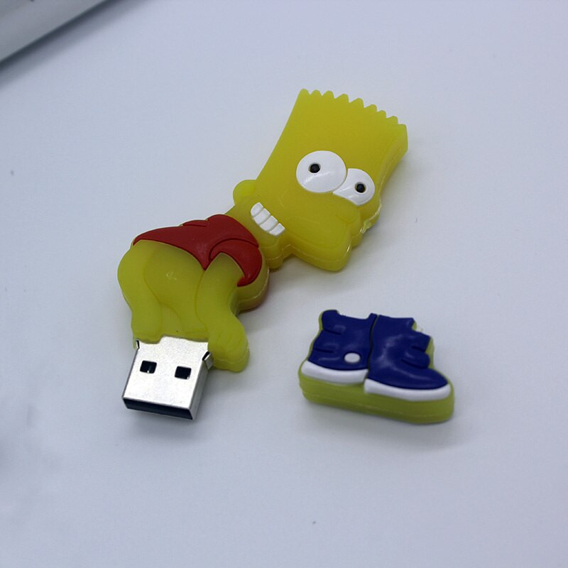 Флеш накопитель - Брелок USB 2.0 32Gb (Барт Симпсон)