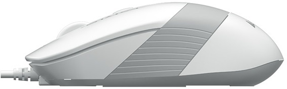 Мышь A4Tech Fstyler FM10S (USB, optical, 1600dpi, бесшумный клик, 1.5m, white-grey)
