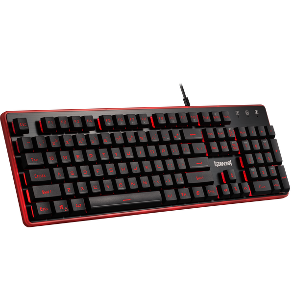 Набор клавиатура + мышь + коврик Redragon S107 (black-red)