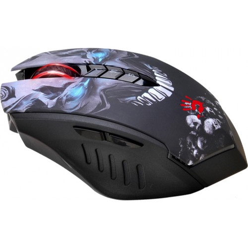 Мышь беспроводная A4Tech Bloody R8 Skull (optical, 4000dpi, игровая, аккумулятор, black)
