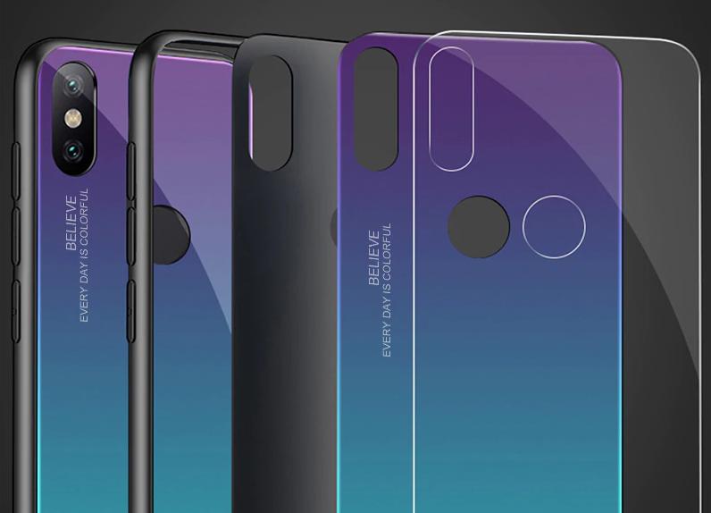 Чехол клип-кейс (для Xiaomi Redmi 6A, black-red)