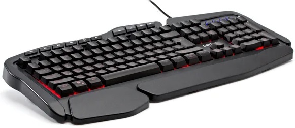 Клавиатура Perfeo Strike PF-A4390 (USB, регулируемая подсветка, мультимедийная, игровая, black)