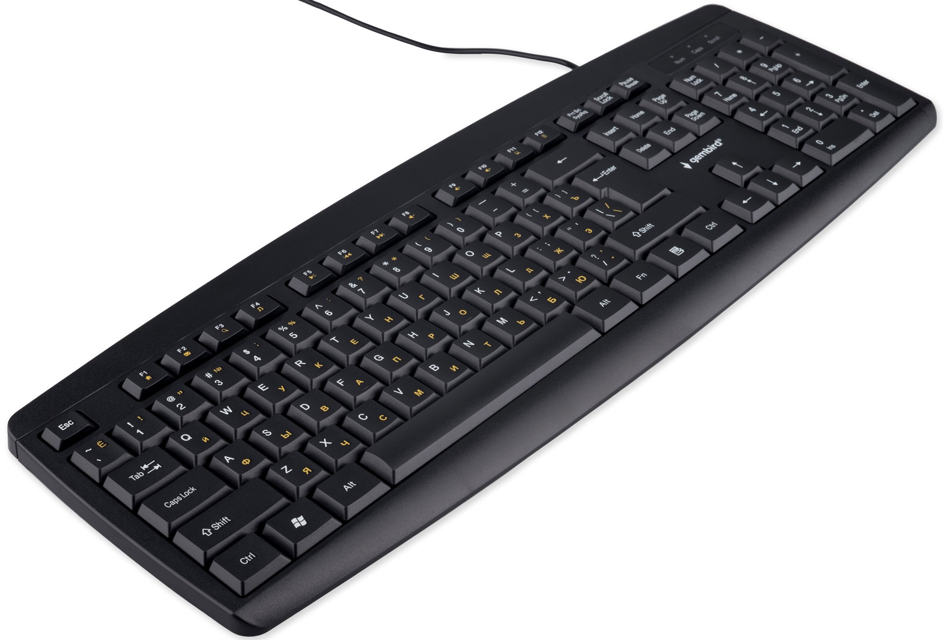 Клавиатура Gembird KB-8351U-BL (USB, мультимедийная, black)