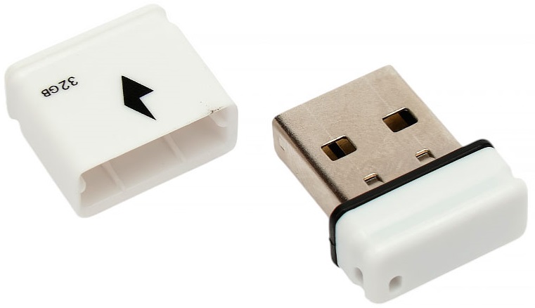 Флеш накопитель USB 2.0 32Gb Gembird (GFL-2.0-32mini, white)