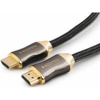 Кабель HDMI (m) - HDMI (m) 1.0m (CC-P-HDMI03-1M, серия Platinum, 4K, ver.2.0, с позолоченными контактами, тканевая оплётка, black) Cablexpert