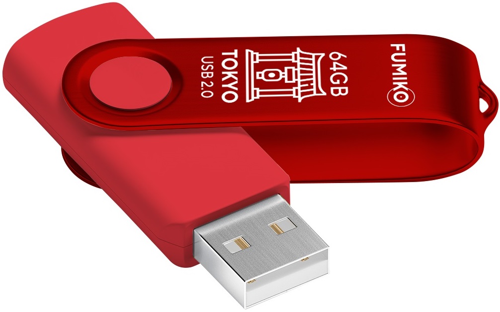 Флеш накопитель USB 2.0 64Gb FUMIKO TOKYO (FTO-15, 30MB/s, red)