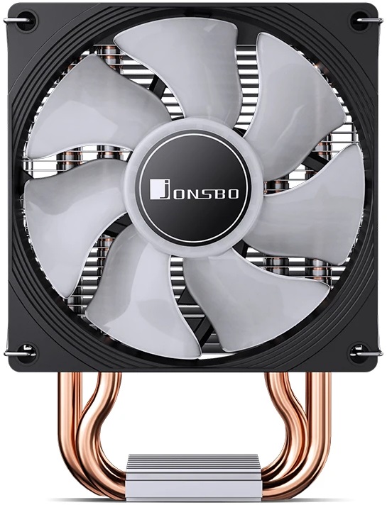 Вентилятор JONSBO CR-1300 EVO Color (1150/1151/1155/1156/1200/1700/AM4/AM5, 90mm, Al, 800-2000rpm, <28dBa, 4 тепловые трубки, DTH, 4pin, PWM, 125W, rainbow LED, black) RTL