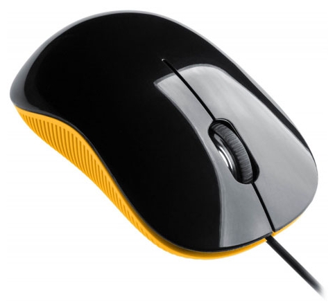 Мышь Oklick 165M (USB, optical, 1000dpi, black-orange)