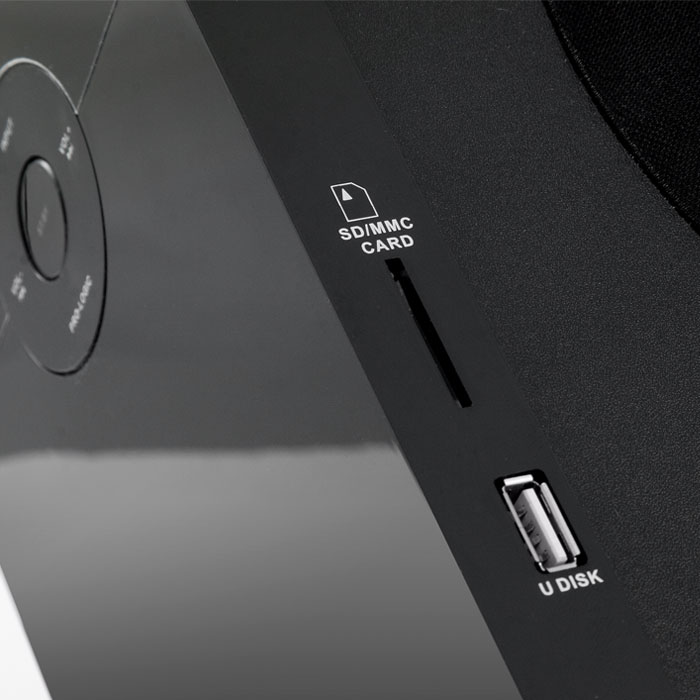 Колонки Sven MS-2000 (40W, ПДУ, FM, USB, SD, black)