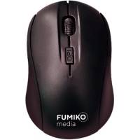Мышь беспроводная FUMIKO FWM-01 (optical, 1600dpi, 2xAAA, black)