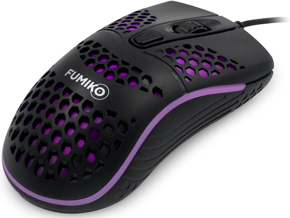 Мышь FUMIKO PULSAR FMW-01L-K (USB, optical, 1600dpi, RGB подсветка, 1.2m, black)